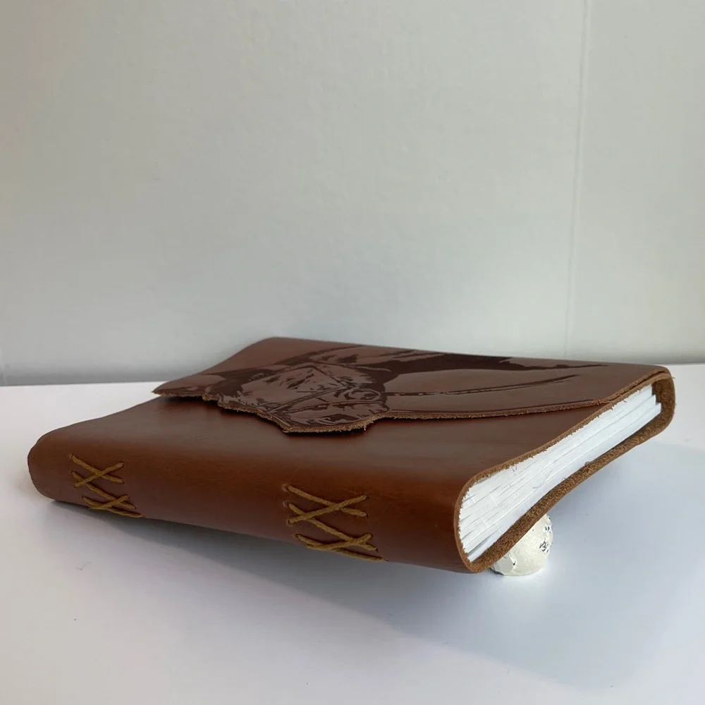 Cracker Barrel Horse Die Cut Leather Journal